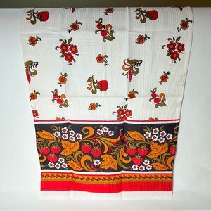 Khokhloma Pattern Strawberry Tea Towel New without Tags